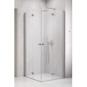 Radaway Nes Brushed Nickel KDD B 100240909101L kabina prysznicowa część lewa 90x90 cm kwadratowa szczotkowany/szkło przezroczyste