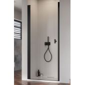 Radaway Nes Black DWJ I drzwi prysznicowe 70 cm lewe czarny mat/szkło przezroczyste 10026070-54-01L