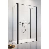 Radaway Nes Black DWD+2S 100351005401 drzwi prysznicowe 100 cm uchylne do ścianki bocznej
