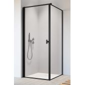 Radaway Nes 8 Black KDJ I 100721005456L drzwi prysznicowe 100 cm uchylne do ścianki bocznej