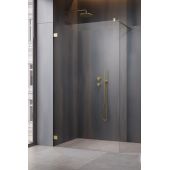 Radaway Essenza Pro Brushed Gold Walk-In 101031109901 ścianka prysznicowa walk-in 110 cm złoty szczotkowany/szkło przezroczyste