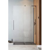 Radaway Furo SL Walk-In 103065389201R drzwi prysznicowe 53.8 cm rozsuwane szczotkowany/szkło przezroczyste