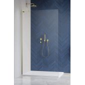 Radaway Modo SL Brushed Gold II 103191249901L ścianka prysznicowa walk-in 120 cm