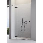 Radaway Essenza 8 Black DWJ 104602375401L ścianka prysznicowa 23.7 cm czarny mat/szkło przezroczyste