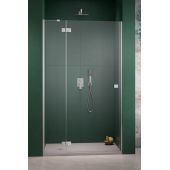 Radaway Essenza 8 Brushed Nickel DWJ 104603379101L ścianka prysznicowa 33.7 cm nikiel szczotkowany/szkło przezroczyste