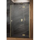 Radaway Essenza 8 Brushed Gold DWJ 104603379901R ścianka prysznicowa 33.7 cm złoty szczotkowany/szkło przezroczyste
