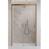 Radaway Idea Brushed Copper DWJ 3870169301L drzwi prysznicowe 120 cm rozsuwane miedź szczotkowany/szkło przezroczyste