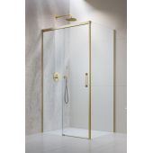 Radaway Idea Brushed Gold KDJ 3870409901L drzwi prysznicowe 100 cm rozsuwane złoty szczotkowany/szkło przezroczyste