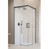 Radaway Idea 6 Brushed GunMetal KDD 3870609201R drzwi prysznicowe 90 cm rozsuwane gunmetal szczotkowany/szkło przezroczyste