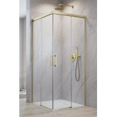 Radaway Idea Brushed Gold KDD 3870629901L drzwi prysznicowe 100 cm rozsuwane złoty szczotkowany/szkło przezroczyste