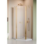 Radaway Nes Gold PTD 100516000901 ścianka prysznicowa 44.7 cm złoty połysk/szkło przezroczyste
