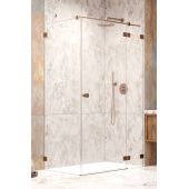Radaway Essenza Pro Brushed Copper KDJ 100970909301R drzwi prysznicowe 90 cm uchylne