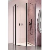 Radaway Nes Black PTD 100512005401 ścianka prysznicowa cm czarny mat/szkło przezroczyste