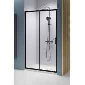 Radaway Premium Pro Black DWJ 10141205401L drzwi prysznicowe 120 cm rozsuwane czarny mat/szkło przezroczyste