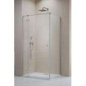 Radaway Essenza 8 Brushed Nickel KDJ 104702379101L ścianka prysznicowa 23.7 cm szczotkowany/szkło przezroczyste
