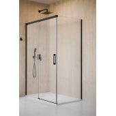 Radaway Idea 8 Black KDJ 103405205401R drzwi prysznicowe 57 cm rozsuwane czarny mat/szkło przezroczyste