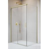 Radaway Idea 8 Brushed Gold KDJ 103406209901L/103505530101 drzwi prysznicowe 120 cm rozsuwane złoty szczotkowany/szkło przezroczyste