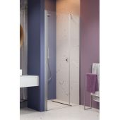 Radaway Nes Brushed NIckel DWS 100281009101R drzwi prysznicowe 100 cm uchylne nikiel szczotkowany/szkło przezroczyste