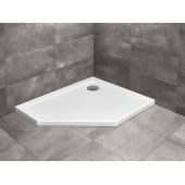 Radaway Doros PT E SDRPT908001L brodzik pięciokątny 90x80 cm biały