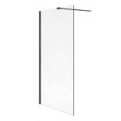 Excellent Vidoq KAEX15061200LPBL ścianka prysznicowa walk-in 120 cm czarny mat/szkło przezroczyste