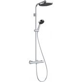 Hansgrohe Activera S 28078000 zestaw prysznicowy ścienny termostatyczny z deszczownicą chrom