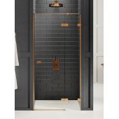 New Trendy Avexa Copper Brushed EXK3536 drzwi prysznicowe 100 cm uchylne miedź szczotkowany/szkło przezroczyste