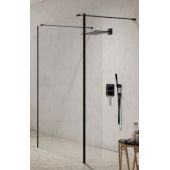 New Trendy New Modus Black EXK5608 ścianka prysznicowa walk-in 120 cm