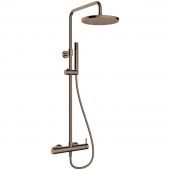 Oltens Molle 36504610 zestaw prysznicowy ścienny z deszczownicą miedź szczotkowana