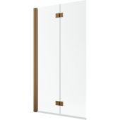 Radaway Nes Brushed Copper PND I 100101109301L parawan nawannowy 110 cm 2-częściowy miedź szczotkowany/szkło przezroczyste