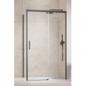 Radaway Idea Brushed GunMetal S1 3870509201L ścianka prysznicowa 90 cm gunmetal szczotkowany/szkło przezroczyste