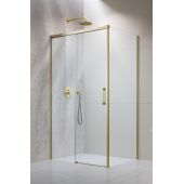 Radaway Idea Brushed Gold S1 3870529901L ścianka prysznicowa 100 cm złoty szczotkowany/szkło przezroczyste