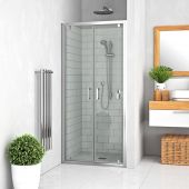 Roth Lega 55290000000002 drzwi prysznicowe 90 cm uchylne chrom połysk/szkło przezroczyste