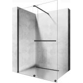 Rea Cortis Black REAK8880 ścianka prysznicowa walk-in 120 cm