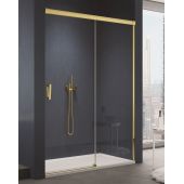 SanSwiss Cadura CAS2D1101207 drzwi prysznicowe 110 cm rozsuwane złoty połysk/szkło przezroczyste