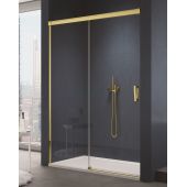 SanSwiss Cadura CAS2G1101207 drzwi prysznicowe 110 cm rozsuwane złoty połysk/szkło przezroczyste