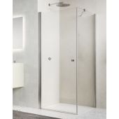 Ronal Solino SOLT109002507 ścianka prysznicowa 90 cm nikiel szczotkowany/szkło przezroczyste