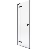 Roca Metropolis-N AMP0812016M drzwi prysznicowe 120 cm uchylne czarny mat/szkło przezroczyste