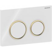 Geberit Omega20 115085KK1 przycisk spłukujący do wc biały-złoty