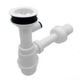 Oltens Harkan 02103000 syfon do umywalki butelkowy biały