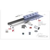 Wiper New Invisible 500080400120 odpływ liniowy 120 cm stal