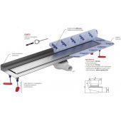 Wiper New Invisible 500080600100 odpływ prysznicowy 100 cm stal