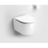 Clou InBe IB0401140 miska wc z deską wolnoopadającą wisząca bez kołnierza biały połysk