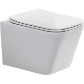 Comad Wall Hung Toilet WALLHUNGTOILETWHITEE1060A miska wc z deską wolnoopadającą wisząca bez kołnierza biały połysk