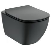 Ideal Standard Tesi T3546V3 miska wc z deską wolnoopadającą wisząca bez kołnierza czarny