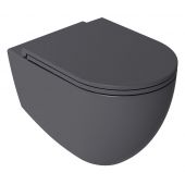 Isvea Infinity 10NF020042C miska wc wisząca bez kołnierza antracyt mat