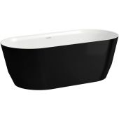 Laufen Pro H2399520640001 wanna wolnostojąca 165x75 cm owalna biała-czarna