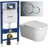 Zestaw Geberit Duofix 111320005 + Geberit Sigma 115770215 + Duravit ME by Starck 0020090000 + Duravit ME by Starck 2529092000