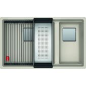 Franke Kanon 1250528634 zlewozmywak granitowy 76x46 cm beżowy-brązowy