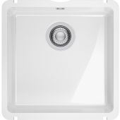 Franke KubusX 1260738286 zlewozmywak ceramiczny 40.5x40 cm biały