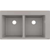 Hansgrohe S 51 43316380 zlewozmywak granitowy 86x49 cm szary/grafitowy/onyx